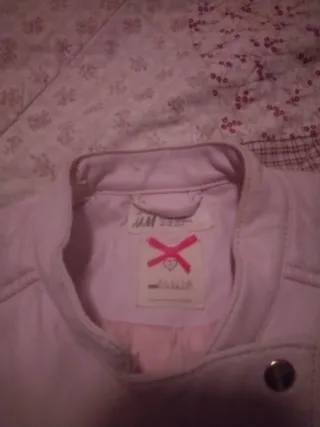 Chaqueta niña H&M rosa 7-8 años