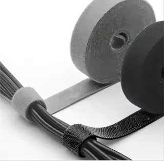 Cinta velcro organizador cables negra