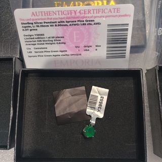 Colgante y Anillos Emporia Plata Verde