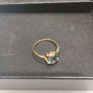 Colgante y Anillos Emporia Plata Verde