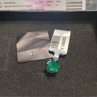 Colgante y Anillos Emporia Plata Verde