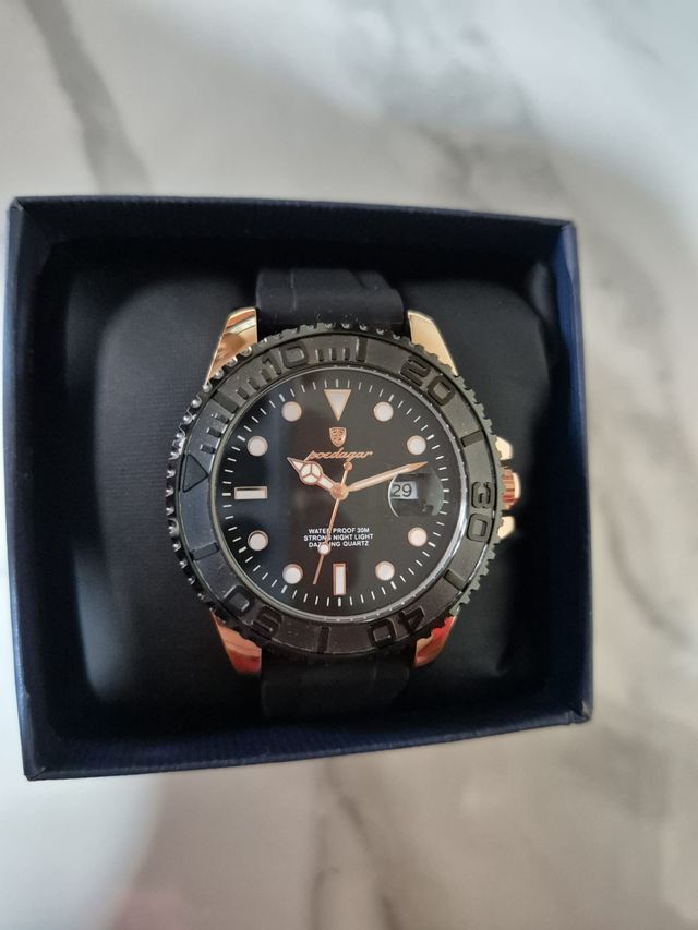 Poedagar Yacht Master Nero Oro Rosa 41mm