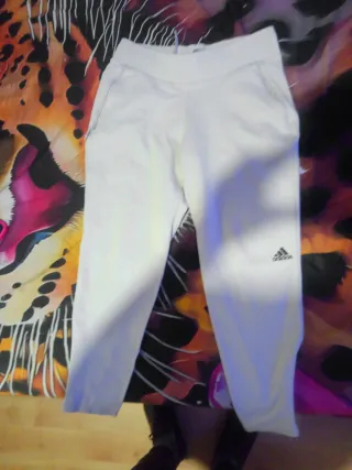 Pantalón chándal Adidas blanco