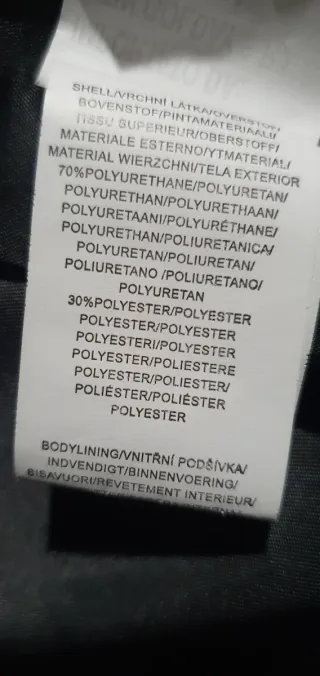 Giubbino similpelle uomo nero 2XL