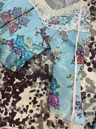 Vestido de Fallera Azul Talla 6 a 8 años