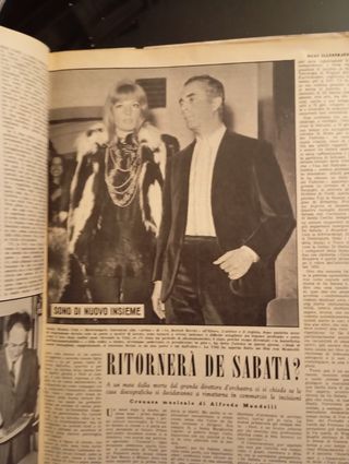 Revista italiana Oggi Falida Loren Bosé 1968