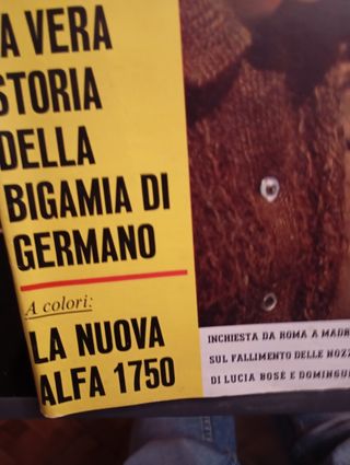 Revista italiana Oggi Falida Loren Bosé 1968