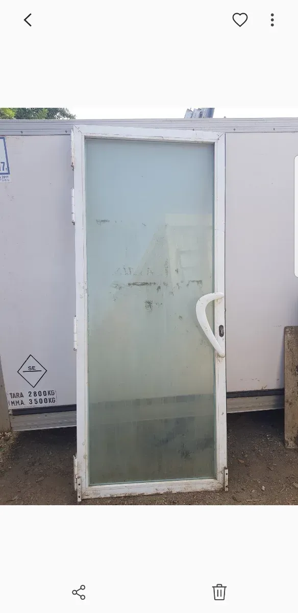 Puerta aluminio y cristal 87 x 210 cm
