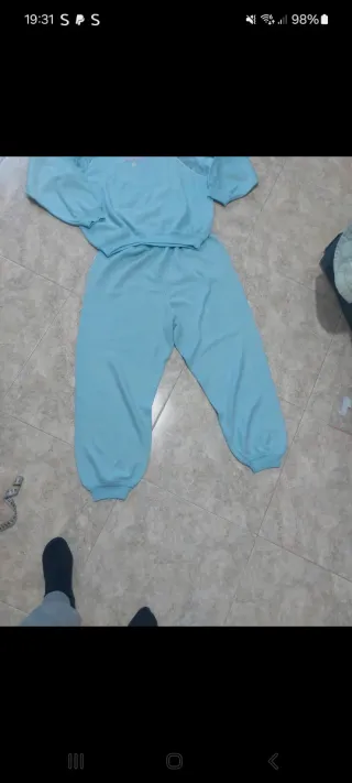 Pigiama invernale azzurro