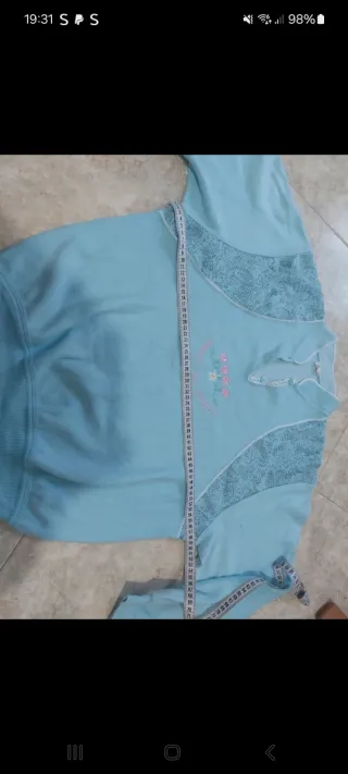 Pigiama invernale azzurro