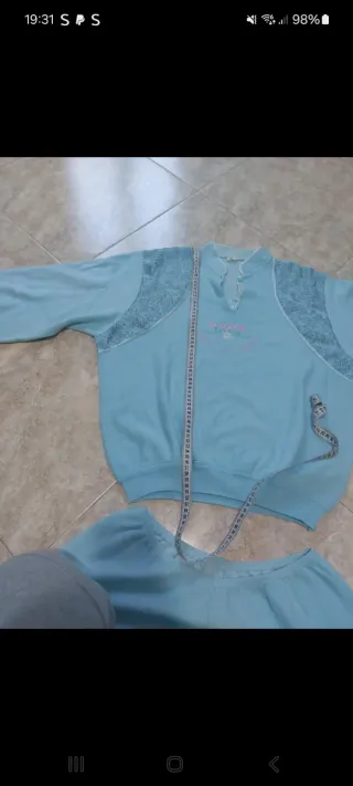 Pigiama invernale azzurro