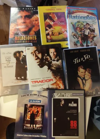 Lote 8 Películas DVD Acción y Suspense