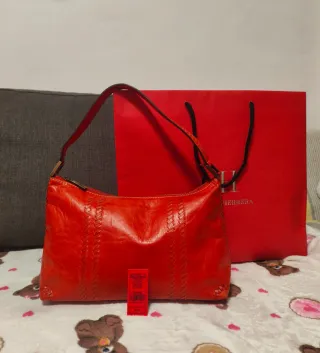 Bolso de Piel Carolina Herrera Rojo