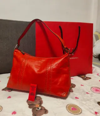 Bolso de Piel Carolina Herrera Rojo