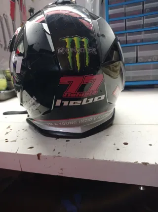 Casco Motocross Infantil Negro Hebo mx pt13 junior