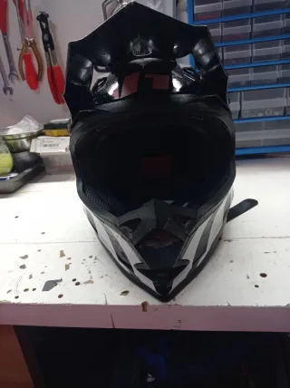 Casco Motocross Infantil Negro Hebo mx pt13 junior