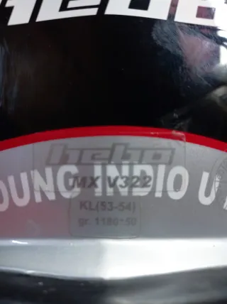 Casco Motocross Infantil Negro Hebo mx pt13 junior