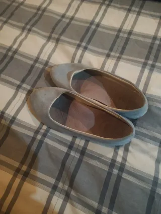 Manoletinas azul claro