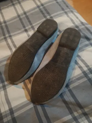 Manoletinas azul claro