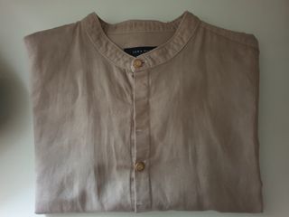 Camicia Zara Lino Beige Tg. M