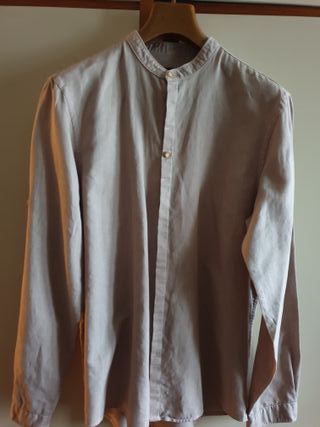 Camicia Zara Lino Beige Tg. M