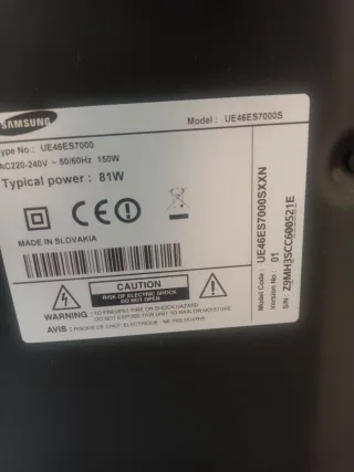 TV Samsung Serie 7000 3D 46