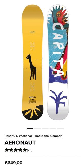Tabla de Snowboard CAPITA AERONAUT