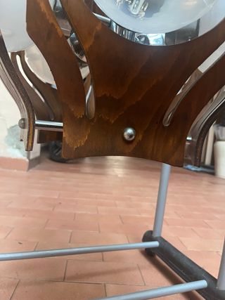 Lampadario Mazzega Vintage Anni 60 Vetro Legno