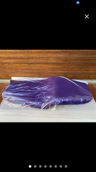 Asiento de moto morado de honda ns1