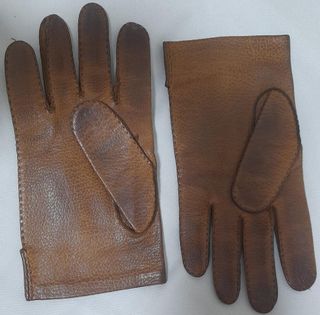 Guantes de Piel Marrón Unisex Talla Única
