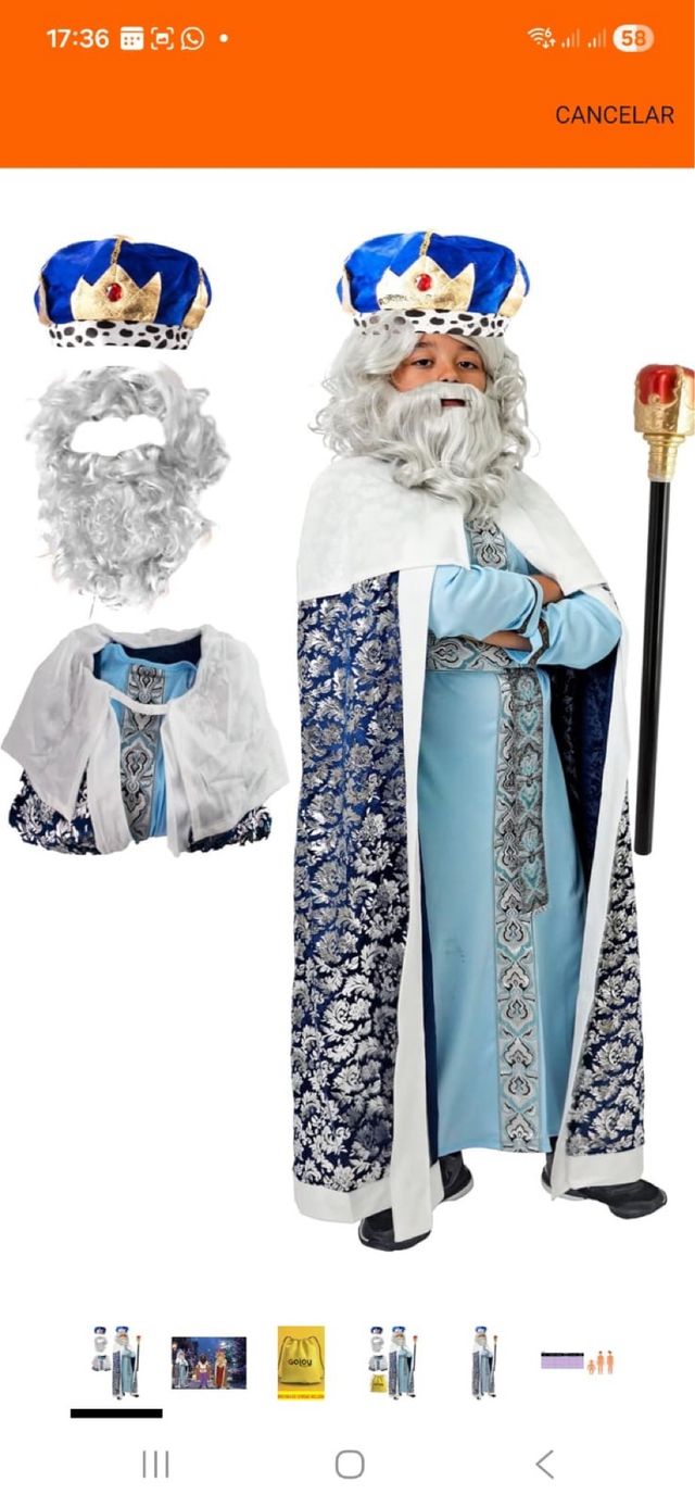 Traje de Rey Talla Única