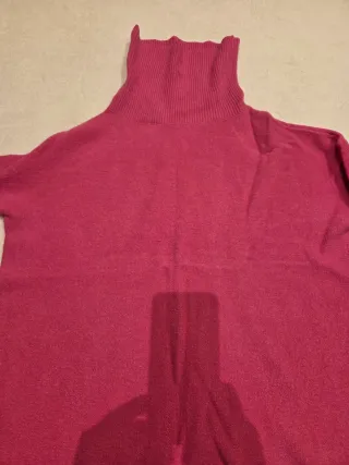 Vestido rosa cuello alto