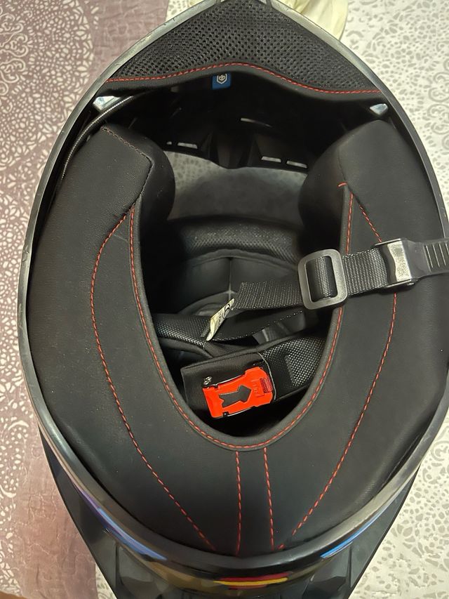 Casco Moto Red Bull Negro Azul