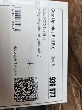 Kit Fixação Cruz 936 577 Optiplus Rail FIX VOLVO