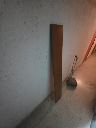 Conjunto mueble TV y vitrinas madera