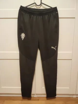 Pantalón chándal Real Sporting Gijón Puma Negro