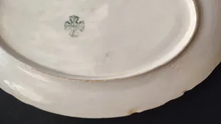 2 Antiche Fontane e 2 Piatti in Ceramica