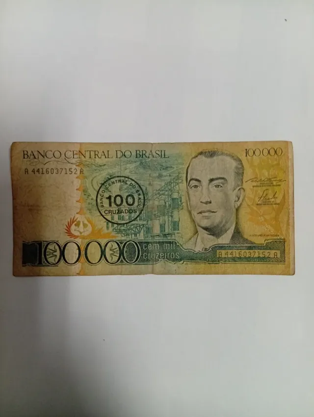 Billete 100.000 Cruzados Brasil Colección