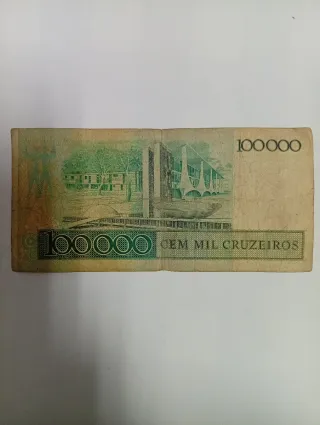 Billete 100.000 Cruzados Brasil Colección