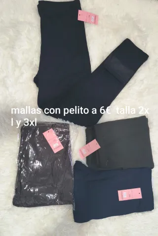 Mallas con pelito 2XL y 3XL