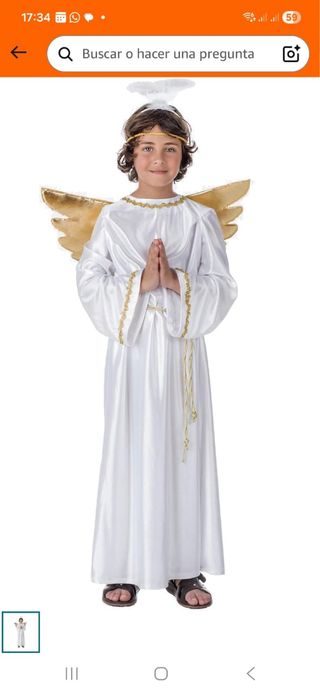 Disfraz de Ángel para niño, para 9 años