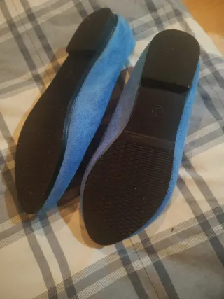 Manoletinas azul marino