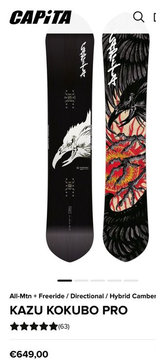 Tabla de Snowboard CAPITA Kazu Kokubo Pro