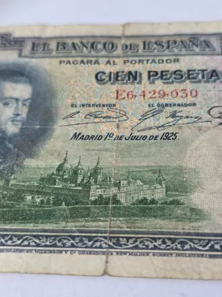 Billete 100 Pesetas Banco de España 1925