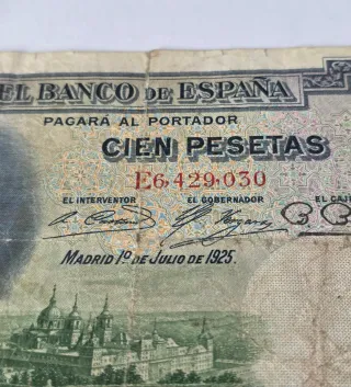 Billete 100 Pesetas Banco de España 1925