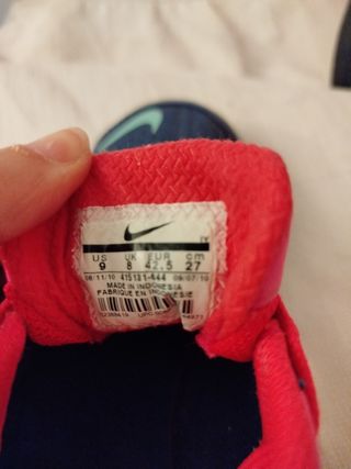 Zapatillas fútbol sala, Nike, talla 42'5