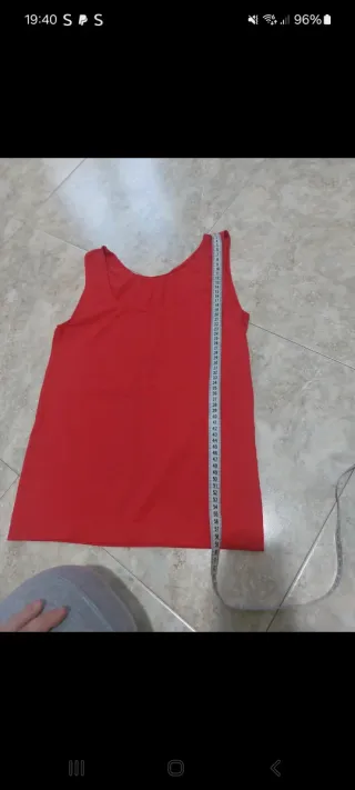 Canotta elasticizzata rossa