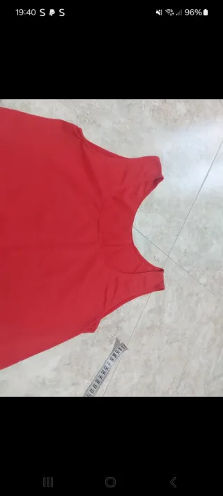 Canotta elasticizzata rossa