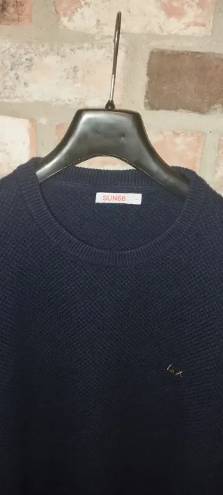 Maglione Sun68 Uomo Blu Vintage