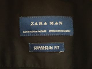 Camicia Zara Uomo Nera Taglia M